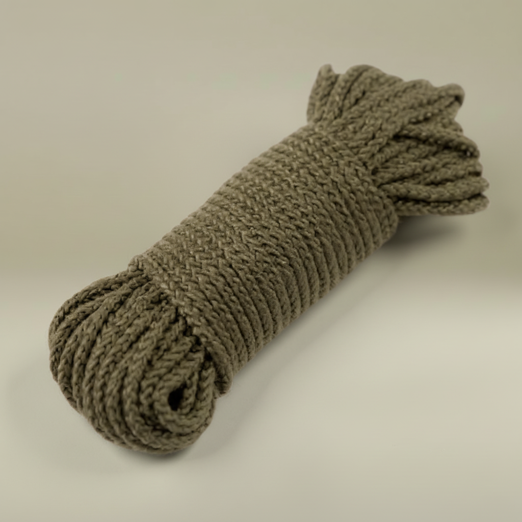 Corde paracord de survie - Fond beige vert